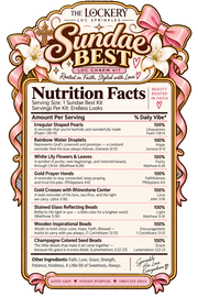 Sundae Best loc charm kit nutrition facts